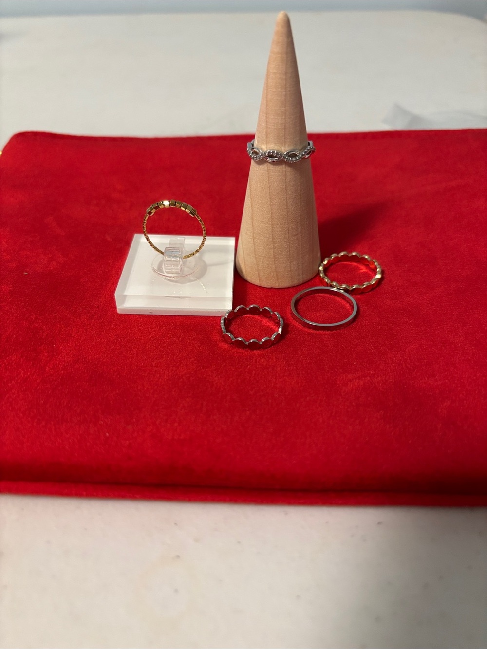 Stackable Gold and Silver Assortment Rings Set - Women Jewelry